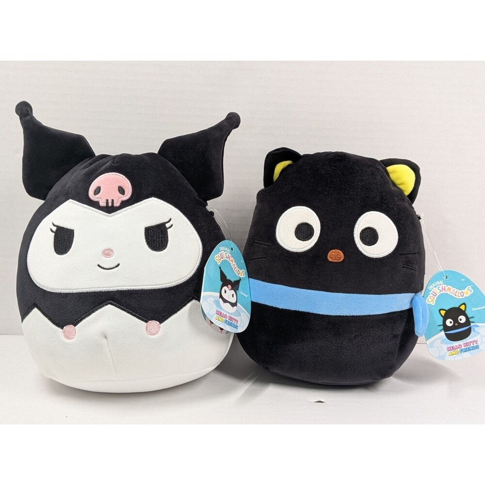 Squishmallows 8” Kuromi & Chococat Sanrio Hello Kitty Plush NWT